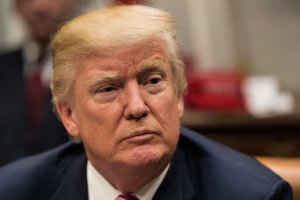 US President Donald Trump speaks at a meeting with business leaders on tax reform at the White House in Washington, DC, on October 31, 2017. (Credit: NICHOLAS KAMM/AFP/Getty Images)