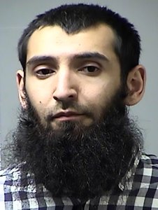 Sayfullo Saipov is shown in a booking photo from St. Charles County, Missouri, after an Oct. 21, 2016, arrest.