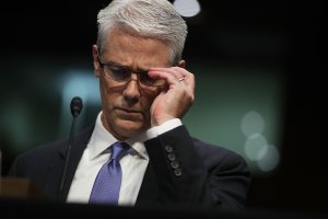 Vice President and General Counsel for Facebook Colin Stretch testifies during a hearing before the Senate Intelligence Committee on Capitol Hill, Nov. 1, 2017. (Credit: Alex Wong / Getty Images)