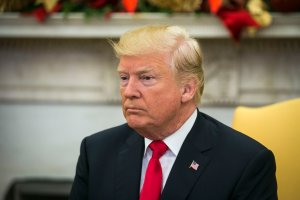 President Donald Trump is seen on Nov. 30, 2017, in the Oval Office at the White House. (Credit: Al Drago / Getty Images)