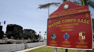Camp Pendleton is shown in a file photo. A Marine MP is accused of beating and choking a woman at the base's Del Mar Beach Rental Cottages in February 2017. (Credit: KSWB)