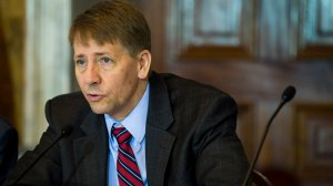 Director of the Consumer Financial Protection Bureau, Richard Cordray, delivers remarks during a public meeting of the Financial Literacy and Education Commission at the United States Treasury on June 29, 2016, in Washington, D.C. (Credit: Pete Marovich/Getty Images)