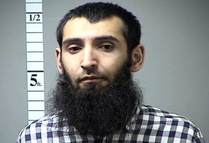 Sayfullo Saipov is shown in a booking photo from St. Charles County, Missouri, after an Oct. 21, 2016, arrest.