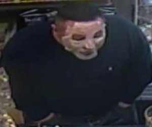 LAPD released this photo of a masked man sought in a series of robberies in the Highland Park and Eagle Rock areas that occurred in November 2017. 