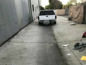 Taylor O'Neill took this photo of a truck used in a attempted sexual assault in Santa Ana on Dec. 18, 2017.