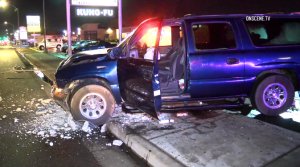 Police are searching for a hit-and-run driver who struck a woman in Anaheim on Dec. 20, 2017. (Credit: OnScene.TV)