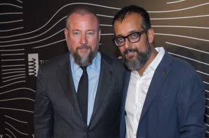 Vice Media CEO Shane Smith and Co-Founder Suroosh Alvi attend the 20th Annual Webby Awards at Cipriani Wall Street on May 16, 2016 in New York City. (Credit: Mark Sagliocco/Getty Images)