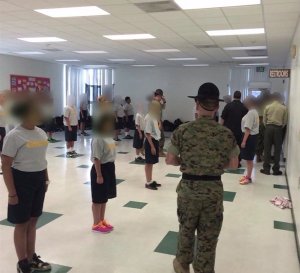 The Huntington Park Police Department posted this photo on Facebook on May 17, 2015, of the LEAD boot camp held in San Luis Obispo.