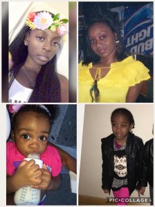 Clockwise from top left: Shawntay Young, Karen Francis, Kylie Francis and Kelesha Francis, four of the 12 victims killed in a Bronx apartment fire, are seen in photos provided by the family on Dec. 29, 2017. (Credit: WPIX)