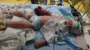 A photo posted to a GoFundMe page shows Morgan while she was hospitalized.