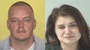 Jason Fletcher, left, and Ciera Richter are seen in booking photos released by the Ohio Department of Rehabilitation & Correction.