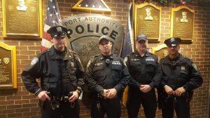 Left to right: Sean Gallagher, Drew M. Preston, John "Jack" F. Collins and Anthony Manfredini. (Credit: PAPD Benevolent Association)