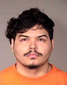 Andy Menjivar is seen in a booking photo released by the Ventura County Sheriff's Office.