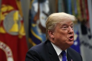 President Donald Trump speaks during a meeting in the Roosevelt Room of the White House January 4, 2018 in Washington, DC. (Credit: Alex Wong/Getty Images)