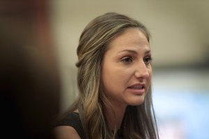 Kyle Stephens, one of the sex abuse victims of Larry Nassar, gives a victim's impact statement at his sentencing on Jan. 16, 2018, in Lansing, Michigan. (Credit: Scott Olson/Getty Images)