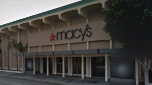 The exterior of Macy's at Westside Pavilion is seen in this Google Maps Street Image.