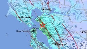 Weak to moderate shaking was reported throughout the Bay Area and as far as 150 miles away from the Berkeley area, where the quake hit. (Credit: U.S. Geological Survey)