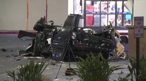 Rasual Butler and his wife Leah LaBelle died after a violent, solo-vehicle collision in Studio City on Jan. 31, 2018. (Credit: KTLA) 