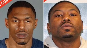 Gerald Turner, left, and Quinton Brown III are seen in booking photos released July 27, 2017, by the Los Angeles County Sheriff's Department.