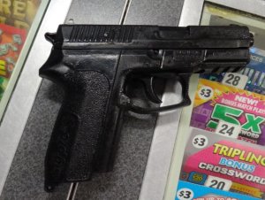 The Sheriff's Department released this photo of the replica weapon. 