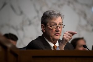 Sen. John Kennedy, R-Louisiana, questions witnesses during a Senate Judiciary subcommittee hearing on Capitol Hill on October 31, 2017. (Credit: Drew Angerer/Getty Images)