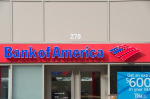 A Bank of America sign is seen in Chelsea, New York on January 8, 2018 in New York. (BRYAN R. SMITH/AFP/Getty Images)