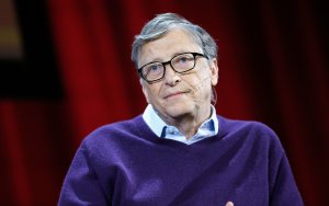Bill Gates speaks at an event at Hunter College in New York City on Feb. 13, 2018. (Credit: John Lamparski / Getty Images)