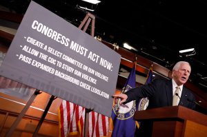 Rep. Mike Thompson, D-California, speaks at Minority Leader Nancy Pelosi's weekly press conference on Capitol Hill on February 15, 2018 in Washington, D.C. (Credit: Aaron P. Bernstein/Getty Images)
