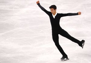 Nathan Chen of the United States competes in the men's single free program at the PyeongChang 2018 Winter Olympics on Feb. 17, 2018. (Credit: Dean Mouhtaropoulos / Getty Images)