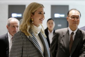 Ivanka Trump, advisor to and daughter of U.S. President Donald Trump, arrives at Incheon International Airport on Feb. 23, 2018 in Seoul, South Korea. (Credit: Ahn Young-joon - Pool/Getty Images)