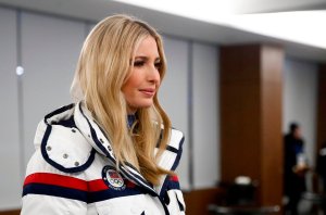 Ivanka Trump leaves following the closing ceremony of the Pyeongchang 2018 Winter Olympic Games at the Pyeongchang Stadium on February 25, 2018. (Credit: PATRICK SEMANSKY/AFP/Getty Images)