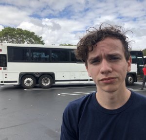 Chris Grady, 19, is one of the dozens of students who survived the Florida school shooting that left 17 dead on Feb. 14, 2018, and headed for the state Capitol, on Feb. 20, 2018, hoping to speak with lawmakers about school safety and gun control. (Credit: Dianne Gallagher/CNN)