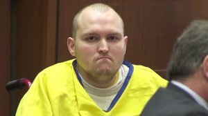 Harry Burkhart appears in court during his sentencing hearing, March 23, 2018. (Credit: KTLA)