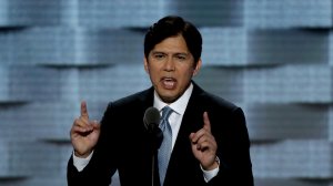 California State Senator Kevin de Leon delivers a speech on the first day of the Democratic National Convention at the Wells Fargo Center, July 25, 2016, in Philadelphia, Penn. (Credit: Alex Wong/Getty Images)