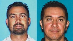 Reuben Gutierrez, left, and Wilfrido Rodriguez are seen in driver's license photos released Feb. 2, 2016, by the Los Angeles County Sheriff's Department.
