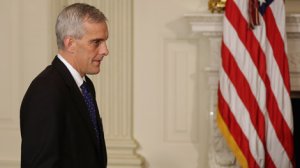 Denis McDonough arrives for the announcement of Secretary of Defense Chuck Hagel's resignation at the White House on Nov. 24, 2014 in Washington, D.C. (Credit: Chip Somodevilla/Getty Images)