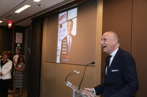 John Skipper speaks during the George Bodenheimer Book Party at Hearst Tower on June 2, 2015 in New York City. (Credit: Anna Webber/Getty Images for Hearst Corporation)