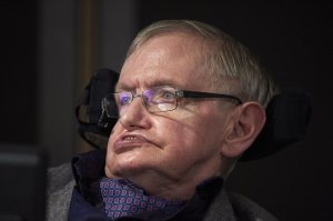 British scientist Stephen Hawking attends the launch of The Leverhulme Centre for the Future of Intelligence (CFI) at the University of Cambridge, in Cambridge, eastern England, on October 19, 2016. (Credit: NIKLAS HALLE'N/AFP/Getty Images)