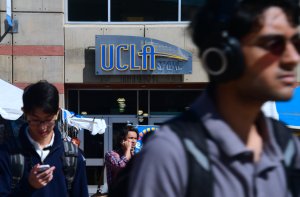 Students walk around at UCLA on May 11, 2017. (Credit: FREDERIC J. BROWN/AFP/Getty Images)