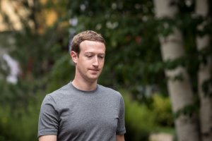 Mark Zuckerberg, chief executive officer and founder of Facebook, attends the fourth day of the annual Allen & Company Sun Valley Conference on July 14, 2017. (Credit: Drew Angerer/Getty Images)