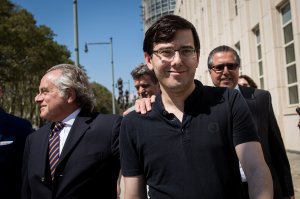 Former pharmaceutical executive Martin Shkreli after the jury issued a verdict at the U.S. District Court for the Eastern District of New York in Brooklyn on Aug. 4, 2017. (Credit: Drew Angerer/Getty Images)