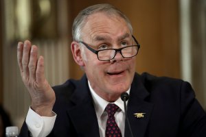 Interior Secretary Ryan Zinke testifies before the Senate Energy and Natural Resources Committee, March 13, 2018. (Credit: Win McNamee / Getty Images)