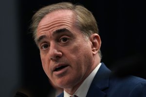 U.S. Secretary of Veterans Affairs David Shulkin testifies during a hearing before the Military Construction, Veterans Affairs, and Related Agencies Subcommittee of House Appropriations Committee on Capitol Hill on March 15, 2018. (Credit: Alex Wong/Getty Images)