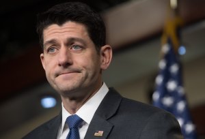 Paul Ryan holds his weekly press conference on Capitol Hill in Washington, D.C., on March 22, 2018. (Credit: SAUL LOEB/AFP/Getty Images)