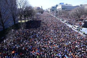 Crowds attend the March for Our Lives Rally on March 24, 2018 in Washington, D.C. (Credit: Shannon Finney/Getty Images)