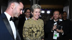 Frances McDormand attends the 90th Annual Academy Awards Governors Ball at the Hollywood & Highland Center on March 4, 2018. (Credit: ANGELA WEISS/AFP/Getty Images)