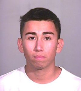 Edward Morales, 21, is seen in a booking photo released by the San Bernardino County District Attorney's Office on March 5, 2017.