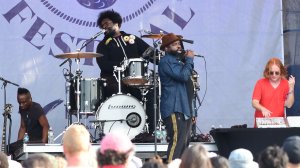 Grammy-winning hip-hop band The Roots performs at the Newport Jazz Festival Aug. 6, 2017, in Newport, Rhode Island. (Credit: EVA HAMBACH/AFP/Getty Images)