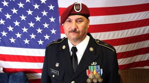 Hector Barajas poses in his military uniform on April 6, 2018. (Credit: CNN)