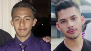 Pedro "Peter" Fuentes, left, and Jason Anguiano, are seen in photos from a video memorial by Century High School on March 26, 2018.